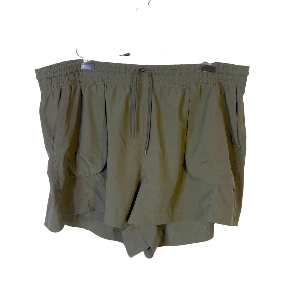 Old Navy Shorts Women's 3X Olive Green 3" StretchTech Quick Dry Cargo Athletic
